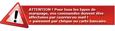 attention flocage