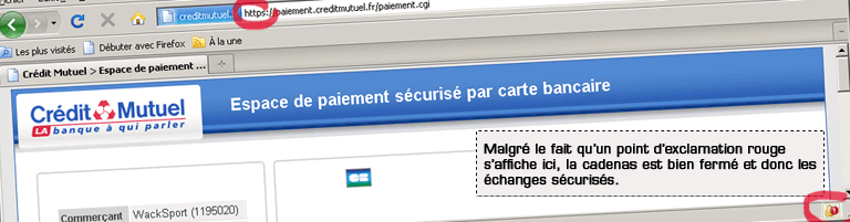 exemple de s�curit� avec Mozilla Firefox